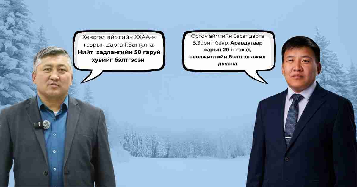 Аймгууд өвөлд бэлэн үү